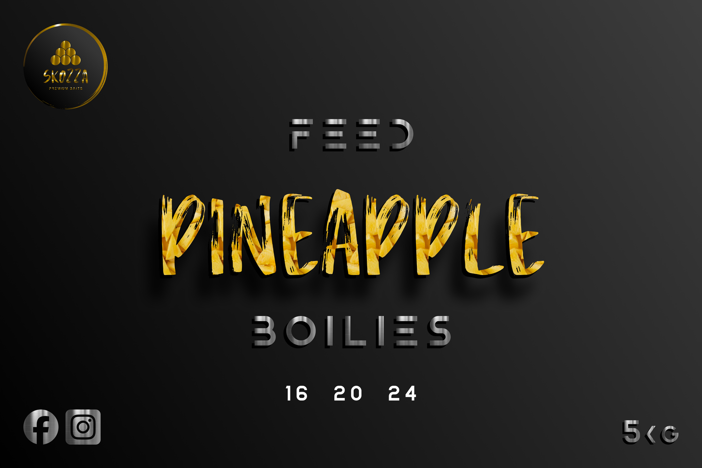 Pineapple Feed Boilies | 5kg